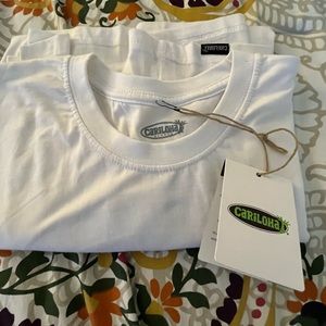 Cariloha Bamboo white tshirt size medium NWT